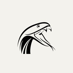 Fototapeta premium reptile snake cobra animal for logos