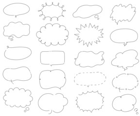 シンプルでおしゃれな吹き出し