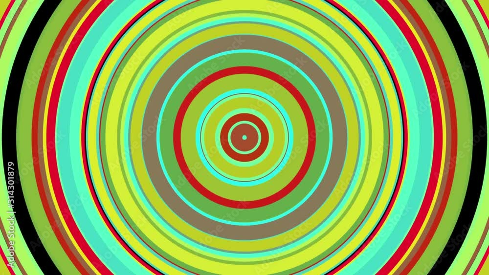 Poster abstract colorful circle with hypnotic spinning motion, computer generated. 3d rendering of vortex b