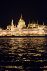 Parliament of Budapest at night lights , Hungary
