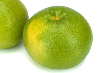 Ripe sweetie fruit isolated on a white background