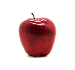 Fresh red apple isolated on white. With clipping path