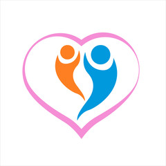 Community care template vector icon