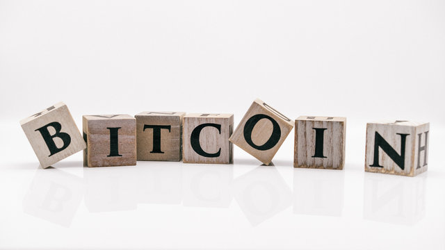 Bitcoin BTC wackelige unstabile Buchstaben 