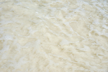 White sand beach and waves of the blue sea at Similan Islands National Park, Phang Nga Province, Thailand, Asia.