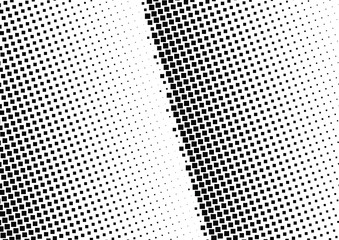 Abstract halftone dotted background. Monochrome pattern with square.  Vector modern pop art texture for posters, sites, cover, business cards, postcards, grunge art, labels layout, stickers.