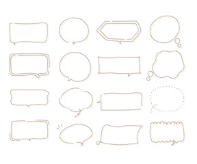 シンプルでおしゃれな吹き出し