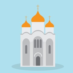Russian Orthodox Church. Vector illustration