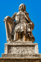 Fototapeta na wymiar Statue of Scipione Francesco Maffei in Verona, Italy