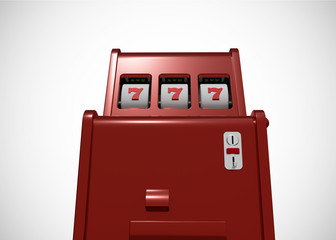 Slot Machine Casino Retro Style 777 One Arm Gambit 3D Render