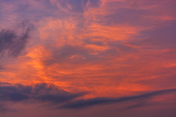 Fototapeta premium Low Angle View Of Dramatic Sky During Sunset