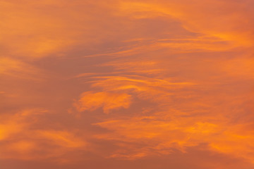 Low Angle View Of Dramatic Sky During Sunset