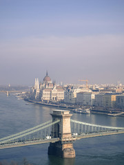 Obraz premium chain bridge in budapest