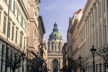 Fototapeta na wymiar street in Budapest