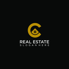 Obraz premium Real estate letter G logo graphic concept