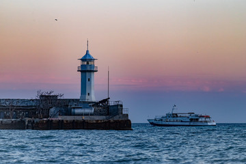 Fototapeta premium lighthouse in Yalta.