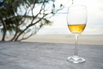 Wine and sea.