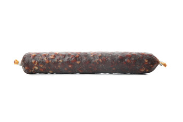 Delicious sausage stick isolated on white background