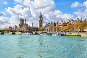 Fototapeta Houses of Parliament and Big Ben, London, UK obraz