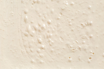 Cream white color. Background, texture. Top View