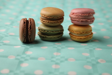 delicious colorful candies called macarons