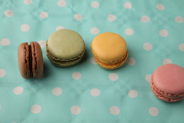 delicious colorful candies called macarons