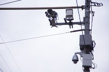 Obraz premium camera city cctv