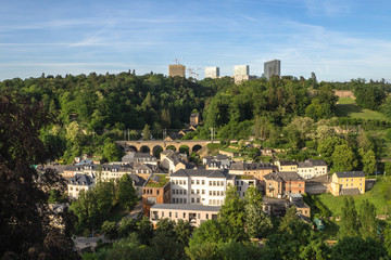 Fototapeta na wymiar panoramic view of Luxembourg