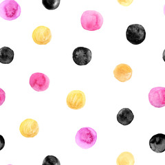 Watercolor abstract seamless pattern