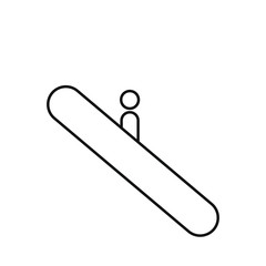 vector icon with escalator shape