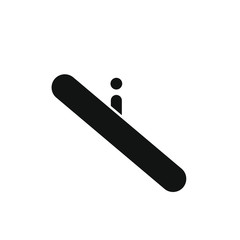 vector icon with escalator shape