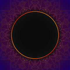 Abstract banner design. Vintage decorative elements. Elegant background with hand drawn elements. Islam, indian ethnic motifs. Vector illustration.