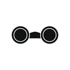 vector icon of binoculars face with simple shapes