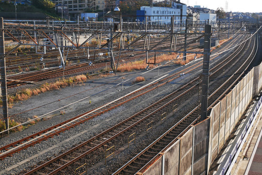 鉄道、線路、車両基地