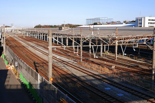 鉄道、線路、車両基地