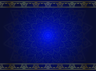 Abstract banner design. Vintage decorative elements. Elegant background with hand drawn elements. Islam, indian ethnic motifs. Vector illustration.