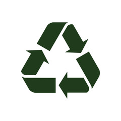Obraz premium Recycle icon vector. Style is flat symbol. Recycling symbol illustration isolated on the white background