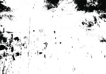 Rough black and white texture vector. Distressed overlay texture. Grunge background. Abstract textured effect. Vector Illustration. Black isolated on white background. EPS10.