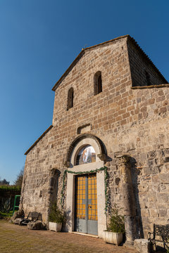 Teano, Campania, Italy. Church of San Paride ad Fontem. View of the main facade