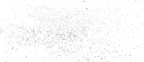 Abstract vector noise. Small particles of debris and dust. Distressed uneven background. Grunge texture overlay with fine grains isolated on white background. Vector illustration. EPS10.