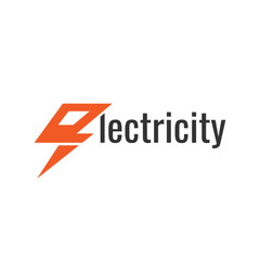 electricity logo. electrical installation company identity