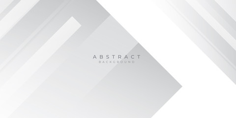 Obraz premium White Grey Silver Box Rectangle Abstract Background Vector Presentation Design