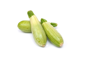 Zucchini isolated on white background. Fresh vegetable marrow isolated on white background
