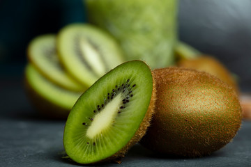 Close up of kiwi fruit on background