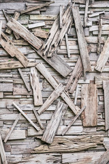 Wood texture overlap, abstract natural background. decorate the old vintage wallpaper to show surface antique wood.