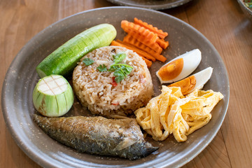 Rice mixed with Mackerel Chili Paste