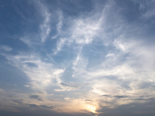 dramatic sky with clouds