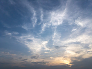 dramatic sky with clouds