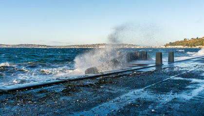 Waterfront Waves Explosion 11