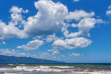 Obraz premium dream paradise beach in Masoala national park in vivid colors, Madagascar, Africa Wilderness, beautiful nature landscape